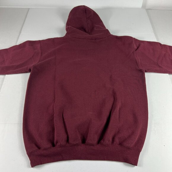 Champion Southern Illinois Salukis Sweatshirt Youth Extra Large Red Faded Hoodie - Picture 8 of 13